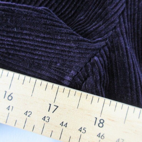 Ralph Lauren Rugby Women's Corduroy Blazer 6 Purple Cotton Vtg Luxury Career 628 - Picture 9 of 12